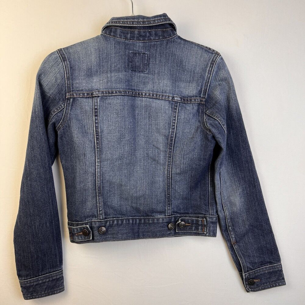 Old Navy Jean Jacket Women's Small Denim Western Utility Outdoors Cotton Casual - Picture 8 of 9